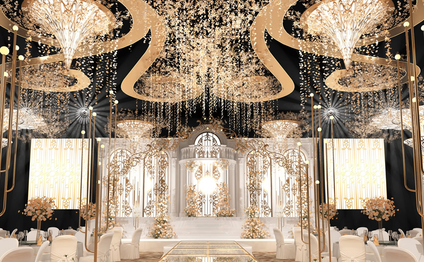 振安花木兰喜事汇金色大厅效果展示